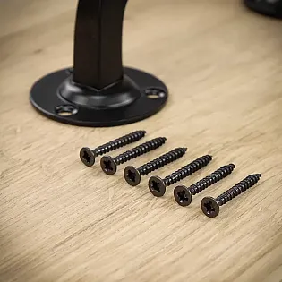 Sürgülü kapılar için en yüksek kaliteli çelik bükülmüş metal kulp, uzunluk 19 cm, 4 parçadan oluşan set