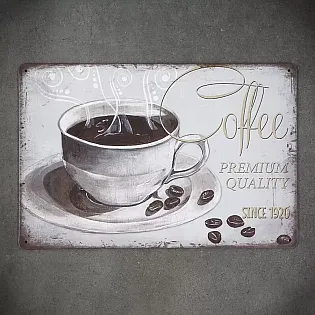 Dekorative Wandplack, COFFEE PREMIUM, 30x20 cm