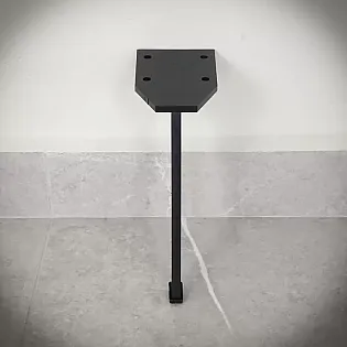 Potes massives de mobles metàllics de vareta plana dacer, alçada 17 cm, conjunt de 4 unitats.