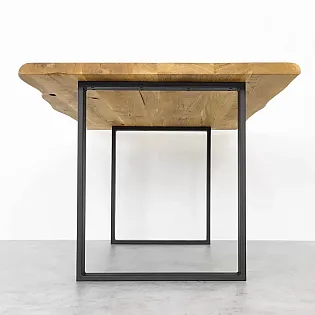 Picioare de masă metalice pătrate Square-Light, culoare neagră, cu dimensiunile 60x71 cm, set 2 buc.