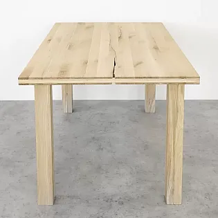 Pernas de mesa retas 71x8 cm, carvalho cru, conjunto de 4 unid.