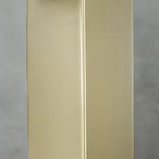 Rubinetto minimalista in acciaio inossidabile color ottone anticato opaco, altezza 30,5 cm, lunghezza bocca 14 cm