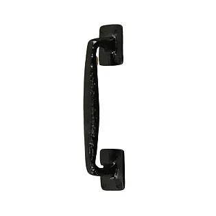 Poignée de porte en fonte massive de style rétro pour portes coulissantes, coloris noir, hauteur 26,5 cm, poids 950 grammes, lot de 4 pièces