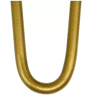 Dekorativne metalne noge za stol s dizajnom od 2 šipke, set od 4 kom, promjer 10 mm, visina 61 cm, crne, bijele, sive ili zlatne