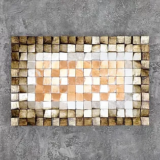 3D-Kunstwerk, Mosaik-Tonspiele, 75x116 cm
