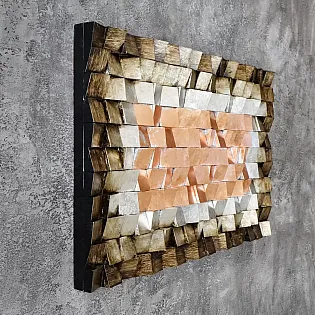 3D-Kunstwerk, Mosaik-Tonspiele, 75x116 cm