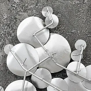 Art mural en métal 3D, décoration murale, tableau, bulles, dimensions 58x123cm