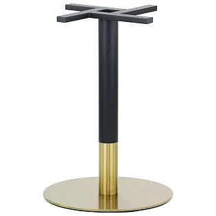 Baza centrala masa, din inox, culoare auriunegru, baza 50cm, inaltime 72cm