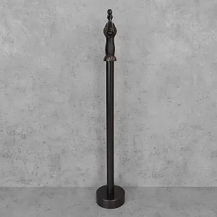 Fräistéierend Buedem Messing Buedzmixer, Faarf - schwaarz, satin, Héicht 100 cm