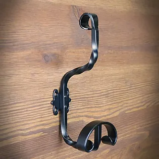 Lot de 4 cintres, acier, hauteur 21 cm
