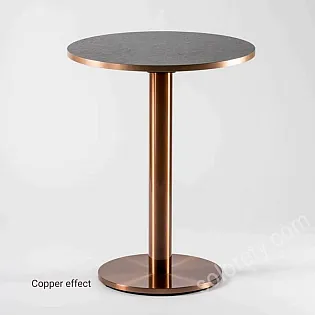 Augstas klases matēta nerūsējošā tērauda centrālā galda kāja HORECA, vara, rožu zelta un zelta efekti, 60 cm, 72 cm, 106 cm augstums, piemērota galda virsmām līdz 80 cm