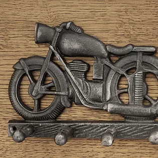 Umeraș din fontă, bicicletă, 17x16 cm, set de 2 bucăți