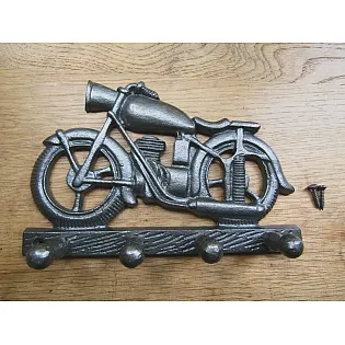 Gusseisen Kleiderbügel Hangar, Fahrrad, 17x16 cm, Set aus 2 Stück