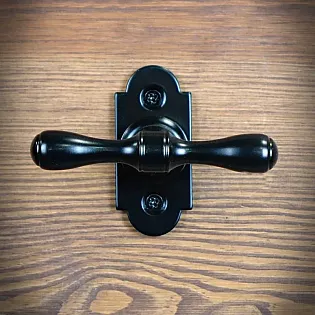 Poignée de fenêtre noire, longueur 9,5 cm, ensemble de 4 pcs