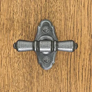 Poignée de fenêtre gris acier, longueur 8,5 cm, ensemble de 4 pièces