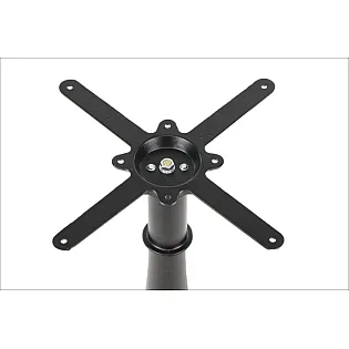 Gossene Mëttel-Dëschfouss mat schwéierer Buedemplack - 43 oder 54 cm Duerchmiesser, Héicht 71 cm