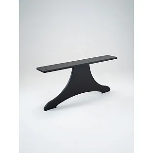 Metal furniture leg, anvil design, from 8 mm thick steel, dimensions 17 x 40 cm, set of 2 pcs.