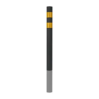 Heavy duty road bollards, parking posts galvanised, powder coated, Set of two pieces. For concreting
