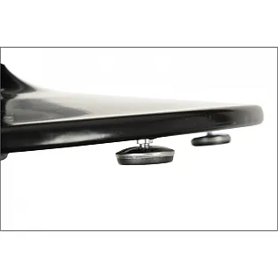 Bază metalică pentru masă centrală cu coloană centrală, din oțel, culoare neagră sau aluminiu, înălțime 72 cm, diametru bază 46 cm