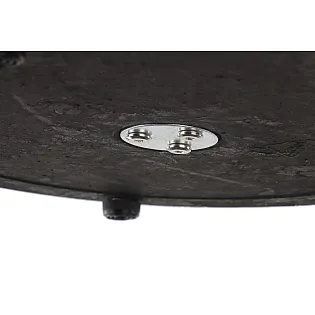 Pata central de mesa de metal, negra, Ø40 cm, altura 71,5 cm