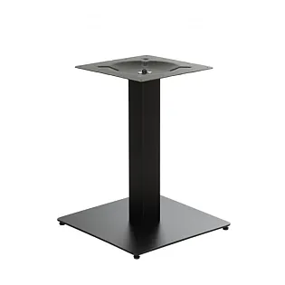 Bordsben i metall pulverlackerat av stål, höjd 57,5 cm, fyrkantig bottenplatta mått 45x45 cm