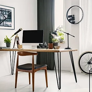 Decoratieve haarspeld metalen poten - staafdiameter Ø10 mm, hoogte 71 cm - set van vier poten