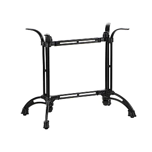 Baza masa fonta dubla cu suport central, culoare neagra, baza 82x51 cm, inaltime 73 cm