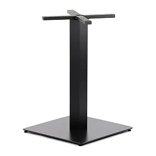 Bază centrală de masă din metal, din oțel, înălțime 73 cm, dimensiunile piciorului 50x50 cm, greutate 17,5 kg