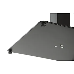 Centralt metallbordsstativ av stål, höjd 73 cm, fotmått 50x50 cm, vikt 17,5 kg