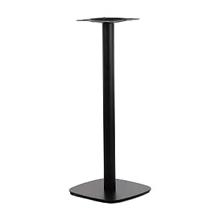 Pied de table central haut en métal pour table de café, hauteur 110 cm, dimensions du plateau inférieur 45x45 cm, poids 13 kg