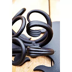 Decorative metal holder for 3 flags, 35 cm