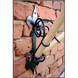 Dekorativ dobbeltflagsholder, 35 cm
