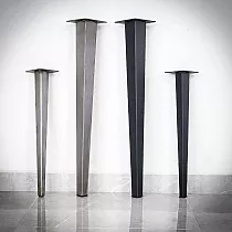 Metalinės kojos Retro stiliaus, pagamintos iš plieno, du aukščio variantai 51cm arba 71cm, komplekte 4 vnt.