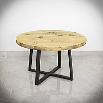 Kruvitav metallist lauaalus Cross-Frame valmistatud terasest, mõõt 60x40cm, must värv