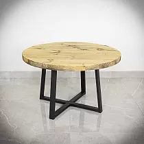 Skrūvējama metāla galda pamatne Cross-Frame izgatavots no tērauda, izmērs 60x40cm, melnā krāsā