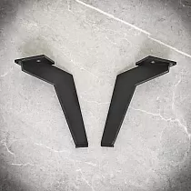 Patas para muebles de metal Boomerang 17x14cm de plancha 4 uds