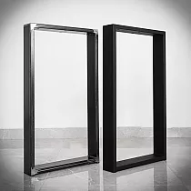 Metal masa ayakları, dikdörtgen, çelikten yapılmış, 40x71cm ebatlarında, 2 adet.