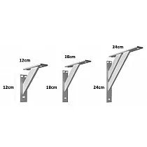 Aluminum shelf holders 12 cm, 18 cm, 24 cm