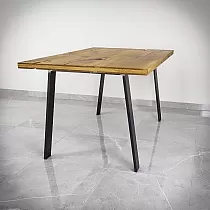 Picioare metalice pentru masă PI din oțel, înălțime 72 cm, lățime fund 75 cm, set 2 buc.