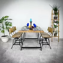 Tischbeine aus Stahl Typ A in umgekehrter Trapezform, unten breiter und oben etwas schmaler, Höhe 71 cm, Breite 80 cm, 2er-Set