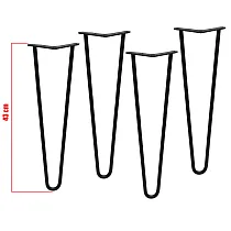 Four pcs. decorative metal legs Ø10 bar 2 pcs., height 43 cm