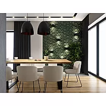 Decoratieve wandpanelen gemaakt van polystyreen Cellen, 60x60cm, witte kleur, set van 12 stuks.