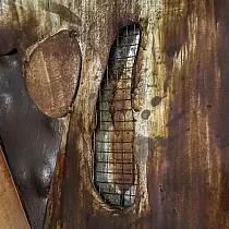 Tableau métal 3D Zèbre 65x130cm