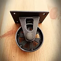 Ruedas decorativas para muebles Elegance de acero, altura 100 mm 4 piezas