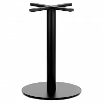 Base de table à manger en acier, hauteur 72,5 cm, diamètre de la plaque inférieure 49,5 cm, poids 13,8 kg