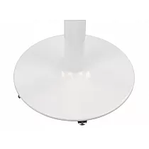 Metalinė centrinė stalo kojelė iš plieno, baltos spalvos, pagrindo Ø 46 cm, aukštis 72,5 cm