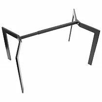 Length adjustable table frame in black. Adjustment 104-144 cm, depth 68 cm, height 72.5 cm