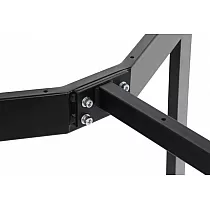 Állítható hosszúságú asztalkeret fekete vagy szürke színben, magasságállítás 105,5-145,5 cm, mélység 78 cm, magasság 72,5 cm