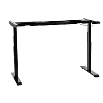 Metal table frame with electrically adjustable height, two motors, black color, height 61.5-126.5 cm, length 119-172 cm