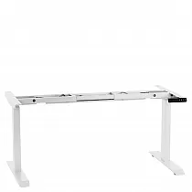 Cadru de masă metalic cu înălțime reglabilă electric, două motoare, culoare albă, înălțime 61,5-126,5 cm, lungime 119-172 cm